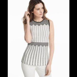 White House Black Market sleeveless ribbed top